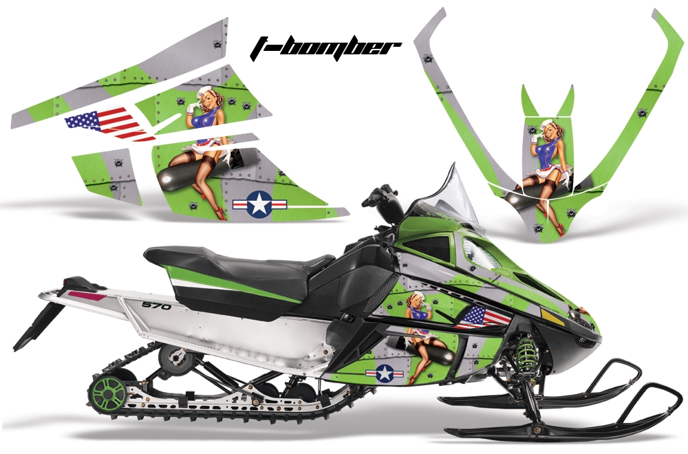 Arctic Cat F Series Graphics Kits Tbomber Green